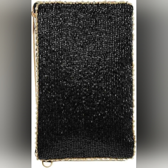 Mary Frances Beaded Queen Of Hearts Heart and Crown Clutch Or Crossbody Bag - Picture 2 of 7